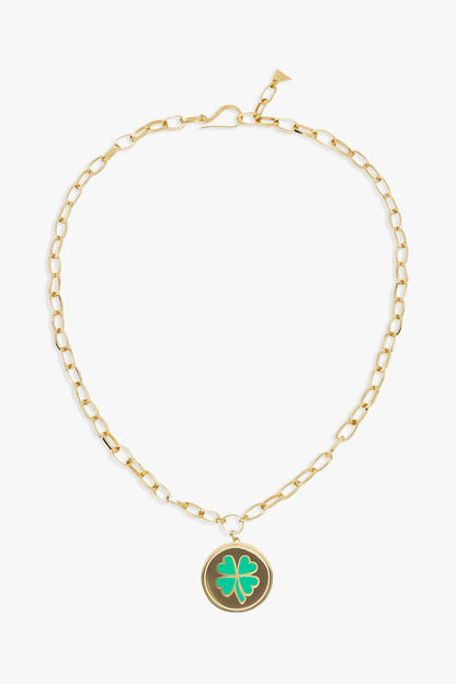 Collier trèfle Gold clover - W.Garcia