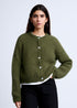 Cardigan Olivia en mohair olive Surprise - photo 1