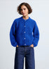 Cardigan Olivia en mohair bleu électrique Surprise - photo 1