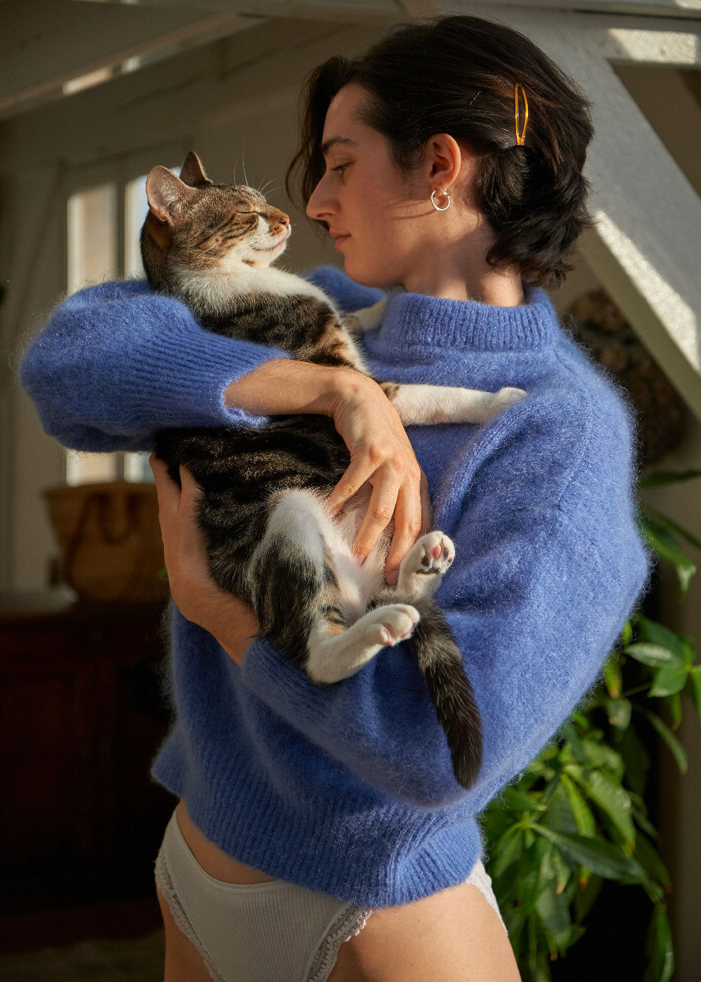 Pull Jane en mohair bleu Surprise - photo 3