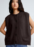 Cardigan sans manches Margaux chocolat Surprise