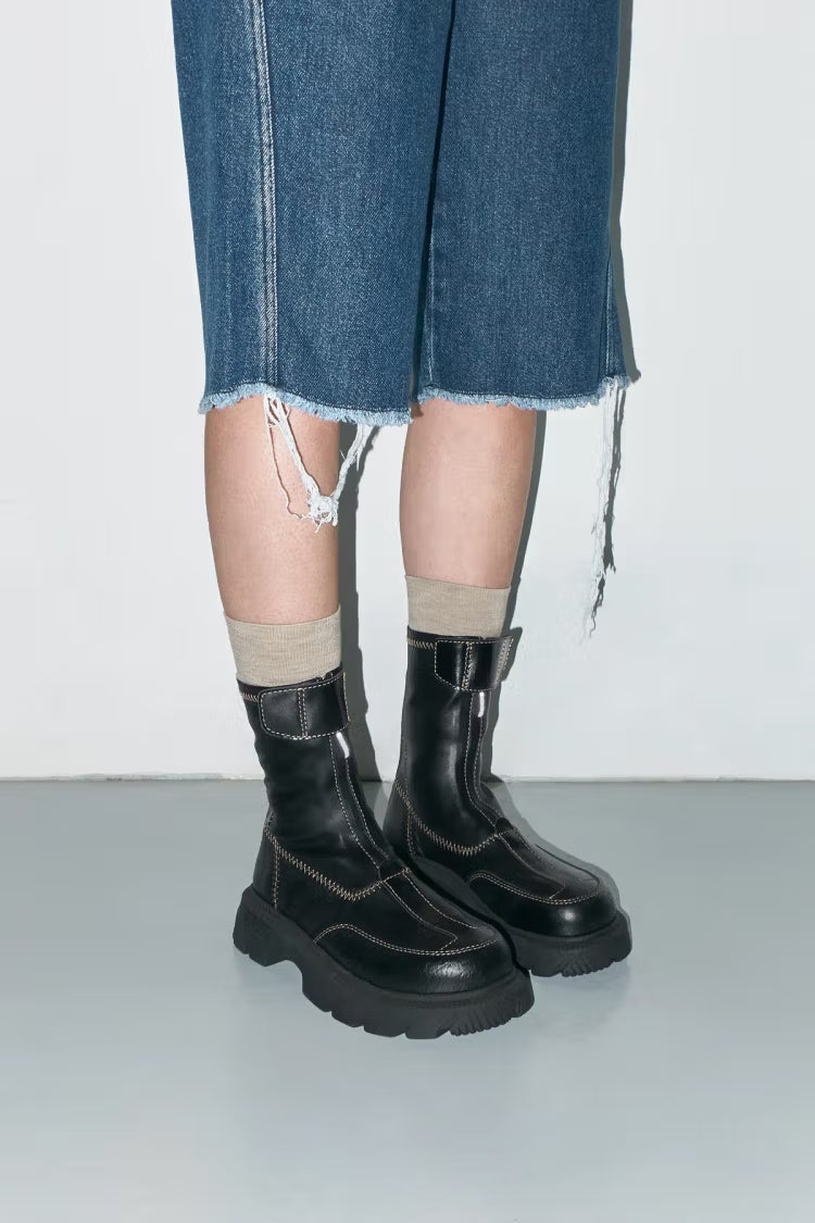 Boots Danica Black / Beige - Miista