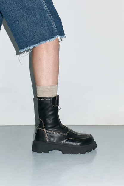 Boots Danica Black / Beige - Miista