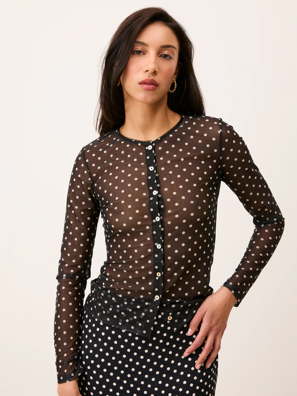 Top Barcley Pois - Rouje