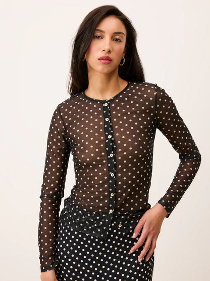 Top Barcley Pois - Rouje