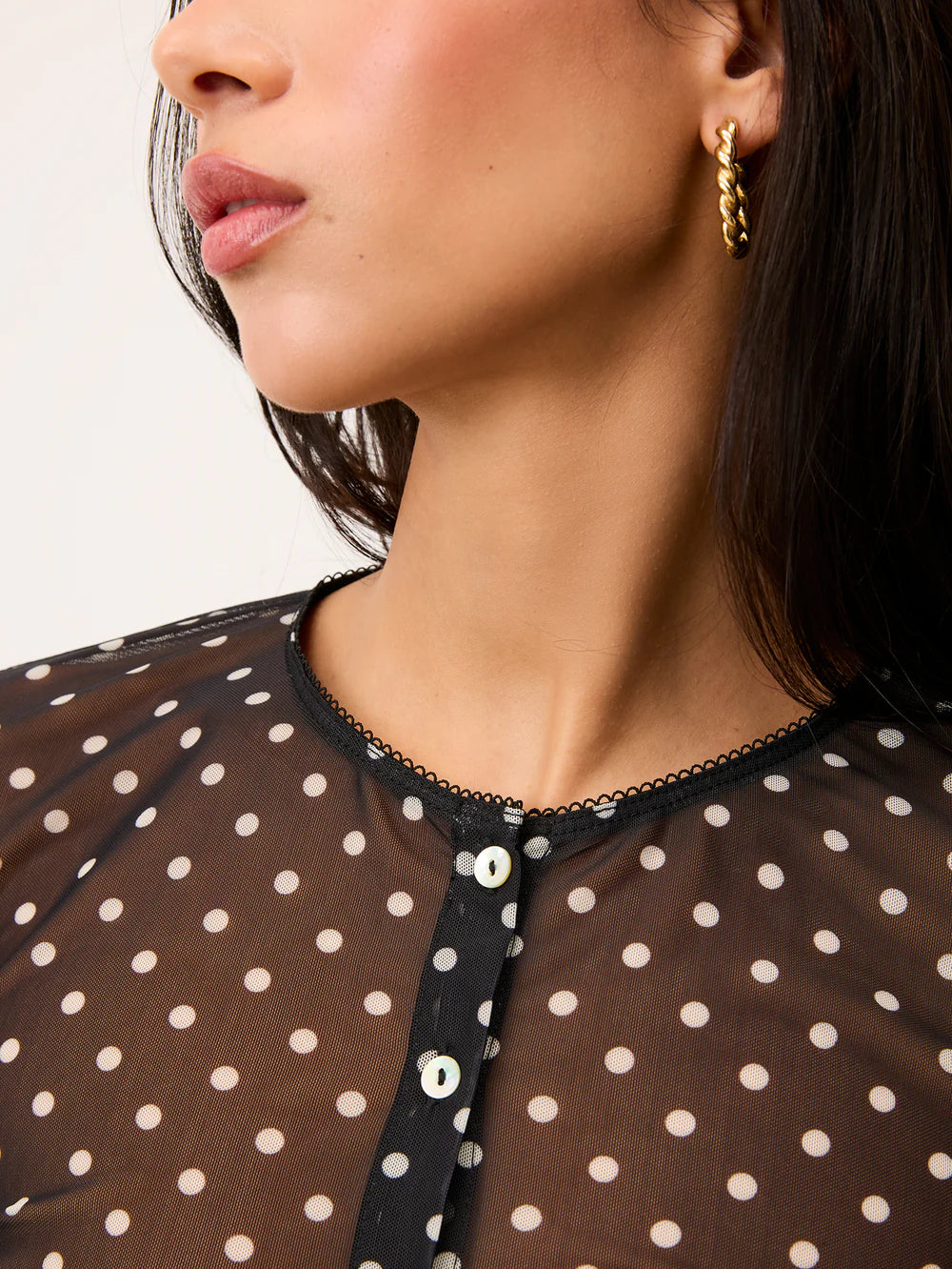 Top Barcley Pois - Rouje