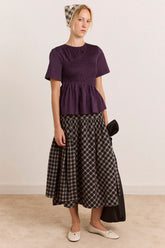 Top froncé Emmy prune - Damson Madder, photo 3