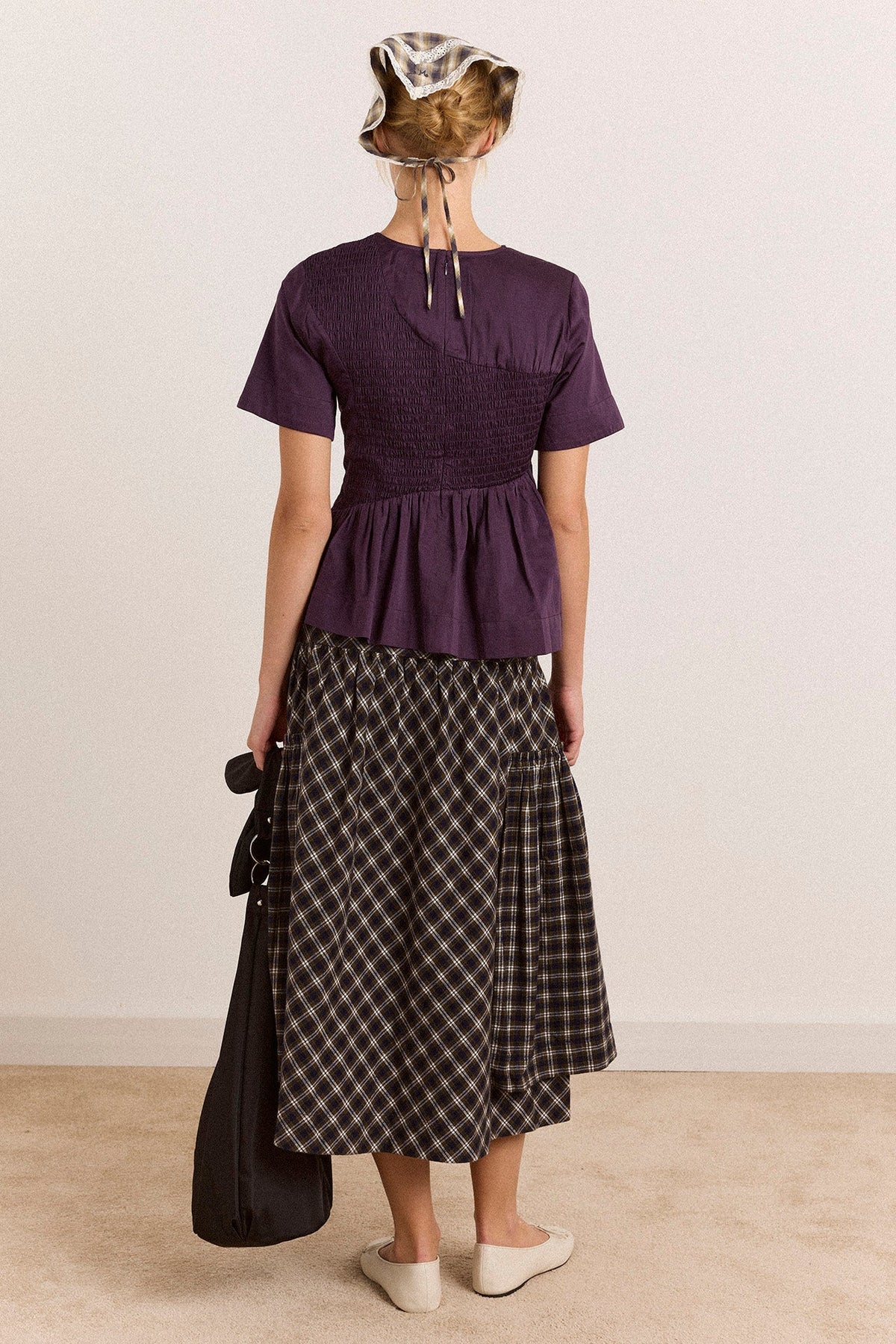 Top froncé Emmy prune - Damson Madder, photo 4