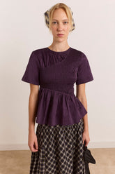 Top froncé Emmy prune - Damson Madder, photo 2