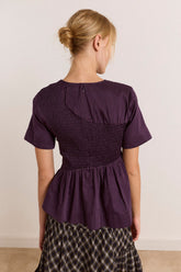 Top froncé Emmy prune - Damson Madder, photo 5