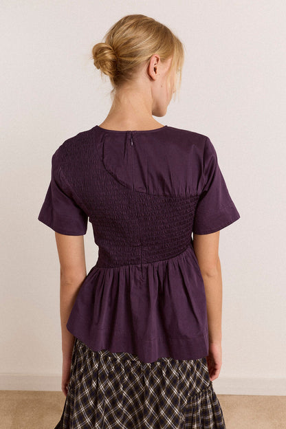 Top froncé Emmy prune - Damson Madder, photo 5