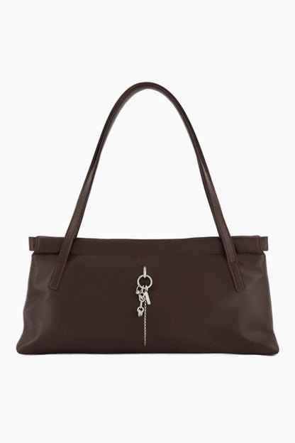 Sac Flor Marron + Pendentif Chaînes