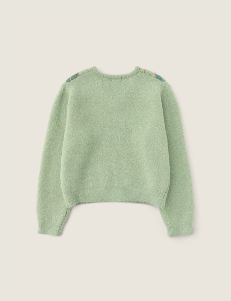 Pull Heart Argyle Mint - Sienne