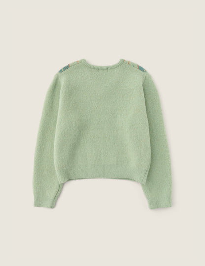 Pull Heart Argyle Mint - Sienne