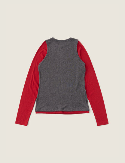 Top Superposé Rouge - Sienne
