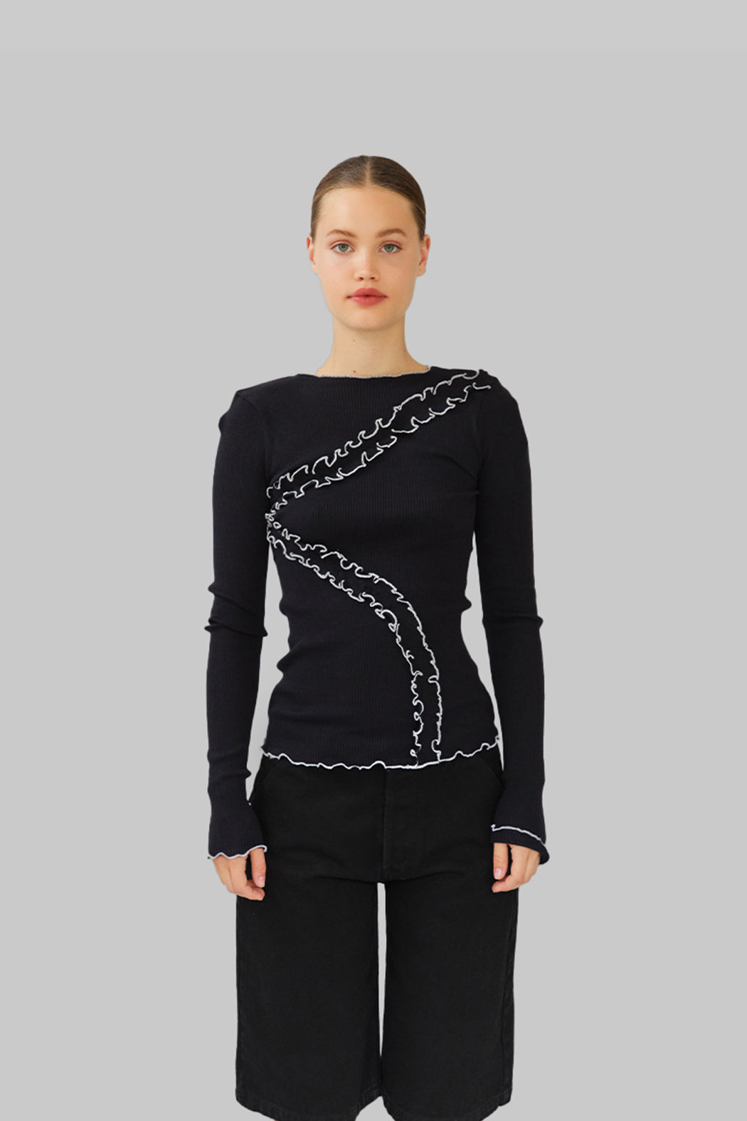 Top Gisèle Seamless Black - OpéraSPORT