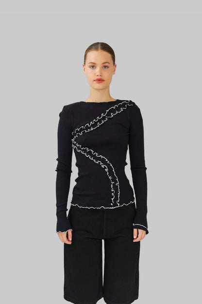 Top Gisèle Seamless Black - OpéraSPORT