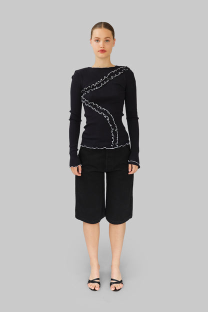 Top Gisèle Seamless Black - OpéraSPORT