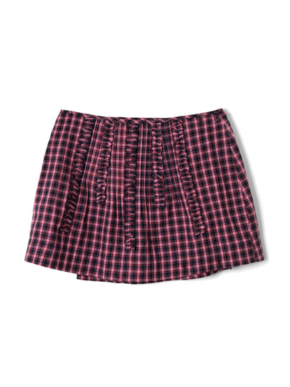Mini Jupe Glinda Carreaux - Damson Madder