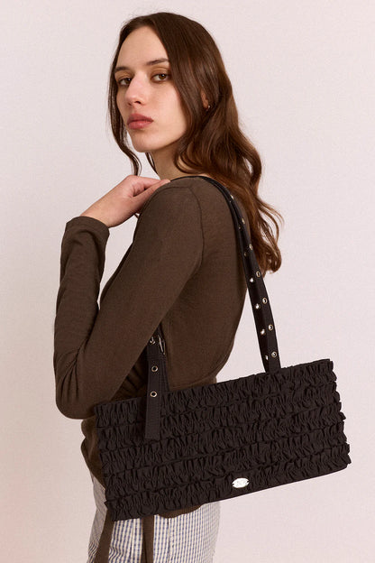 Sac à Volants Sophia Noir - Damson Madder