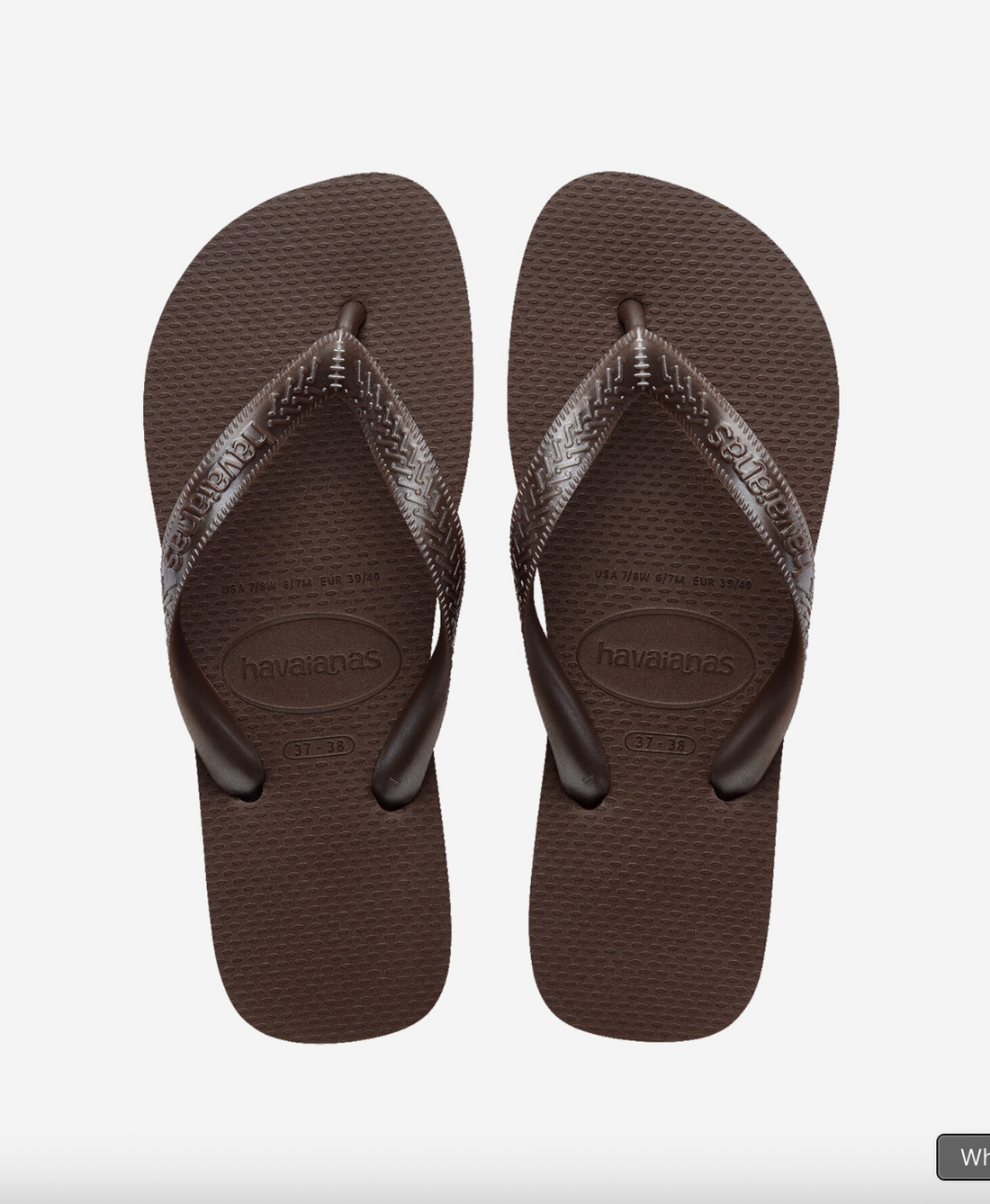 Tongs Top Tiras Dark Brown - Havaianas