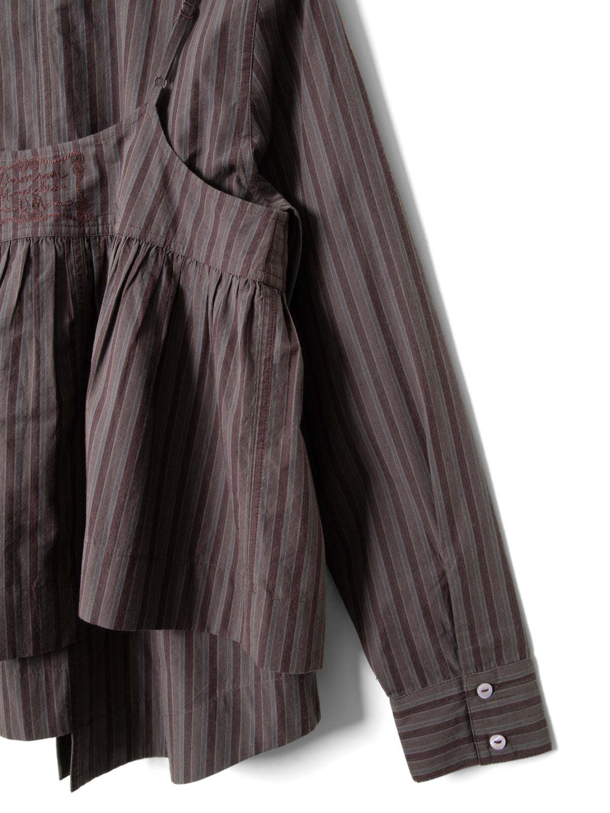 Chemise Indie Rayée Bordeaux - Damson Madder