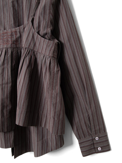 Chemise Indie Rayée Bordeaux - Damson Madder