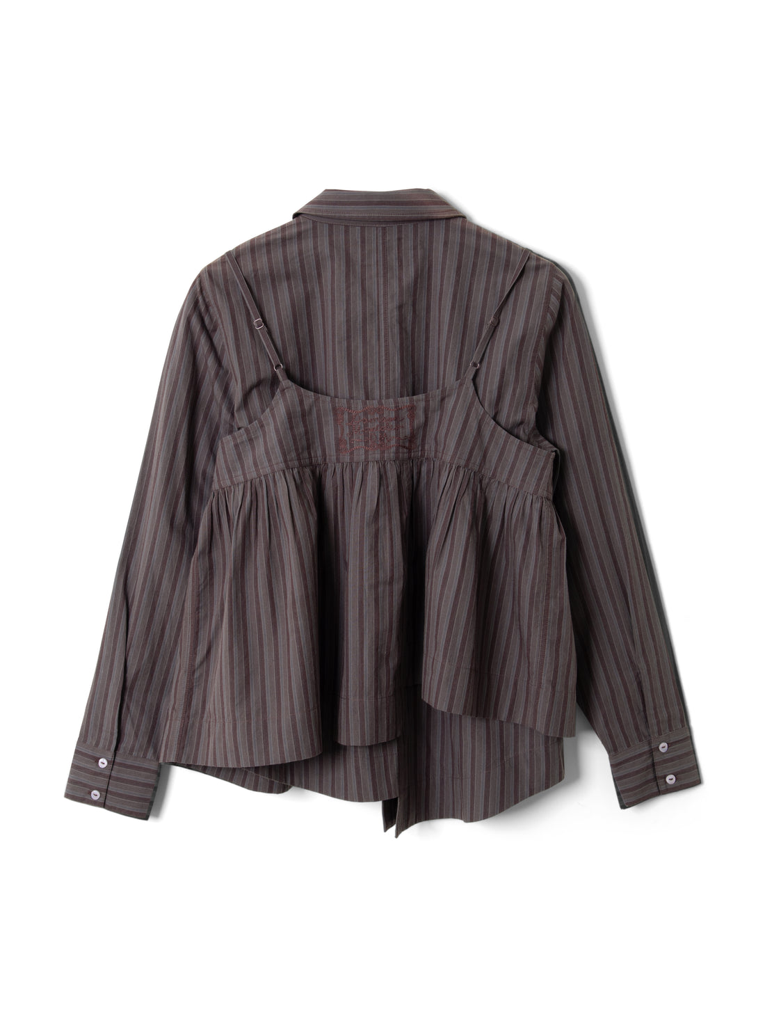 Chemise Indie Rayée Bordeaux - Damson Madder