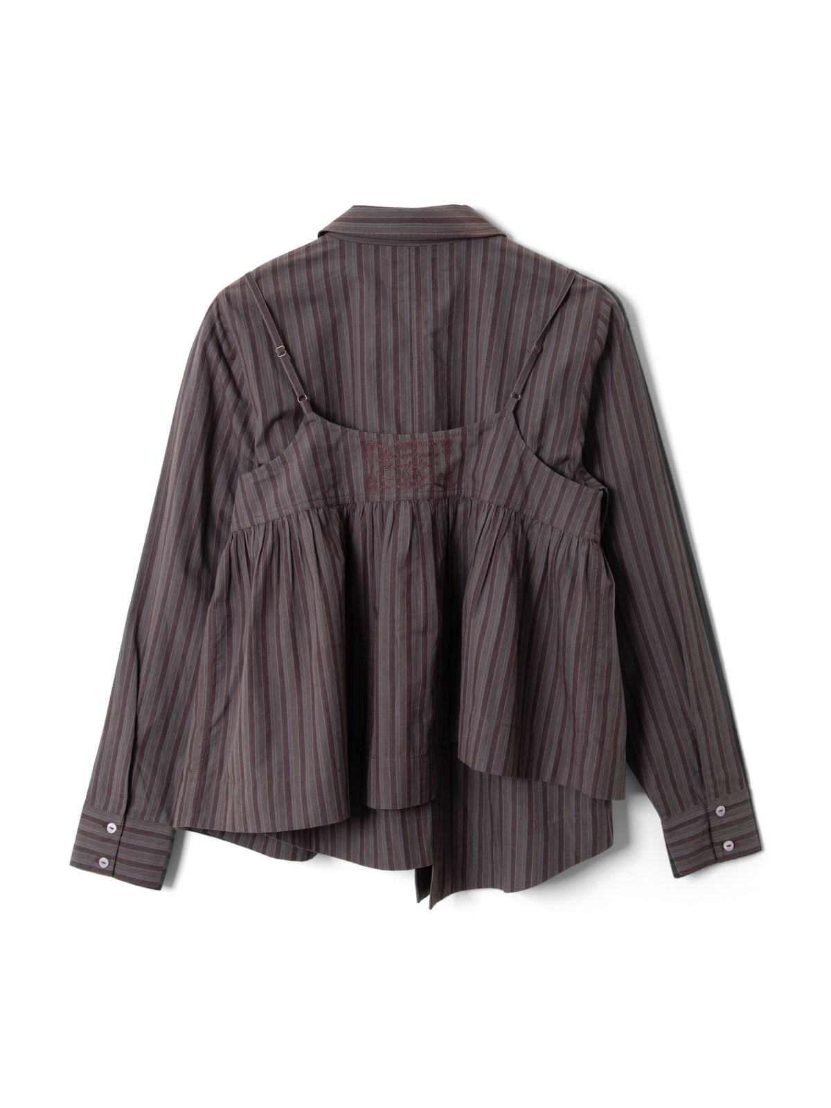 Chemise Indie Rayée Bordeaux - Damson Madder