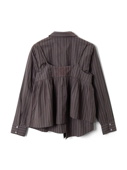 Chemise Indie Rayée Bordeaux - Damson Madder