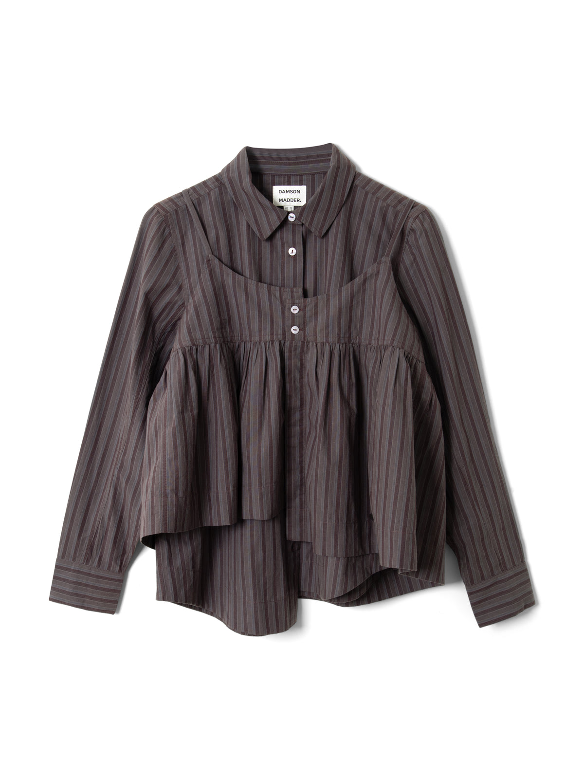 Chemise Indie Rayée Bordeaux - Damson Madder