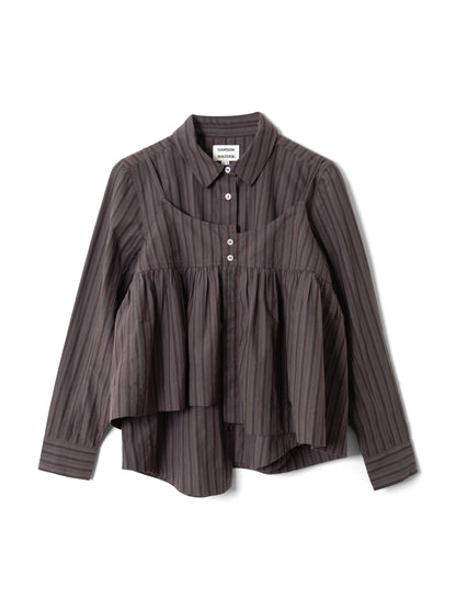 Chemise Indie Rayée Bordeaux - Damson Madder