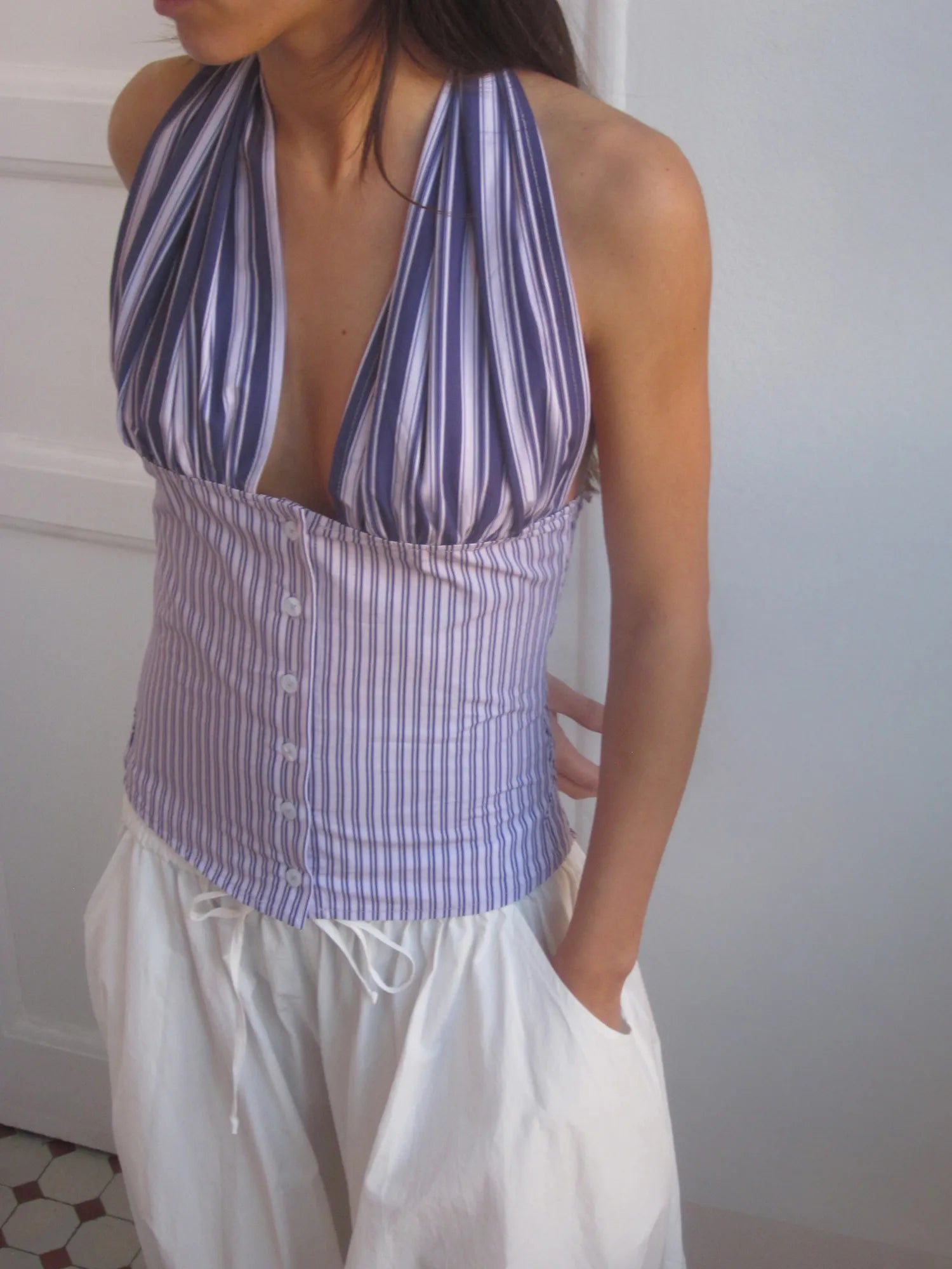 Top Isabelle Violet Shirt - Susmie&