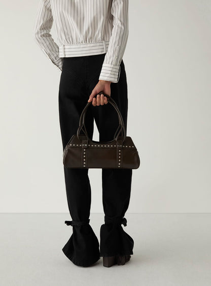 Sac Jane marron en cuir Laagam – autre vue