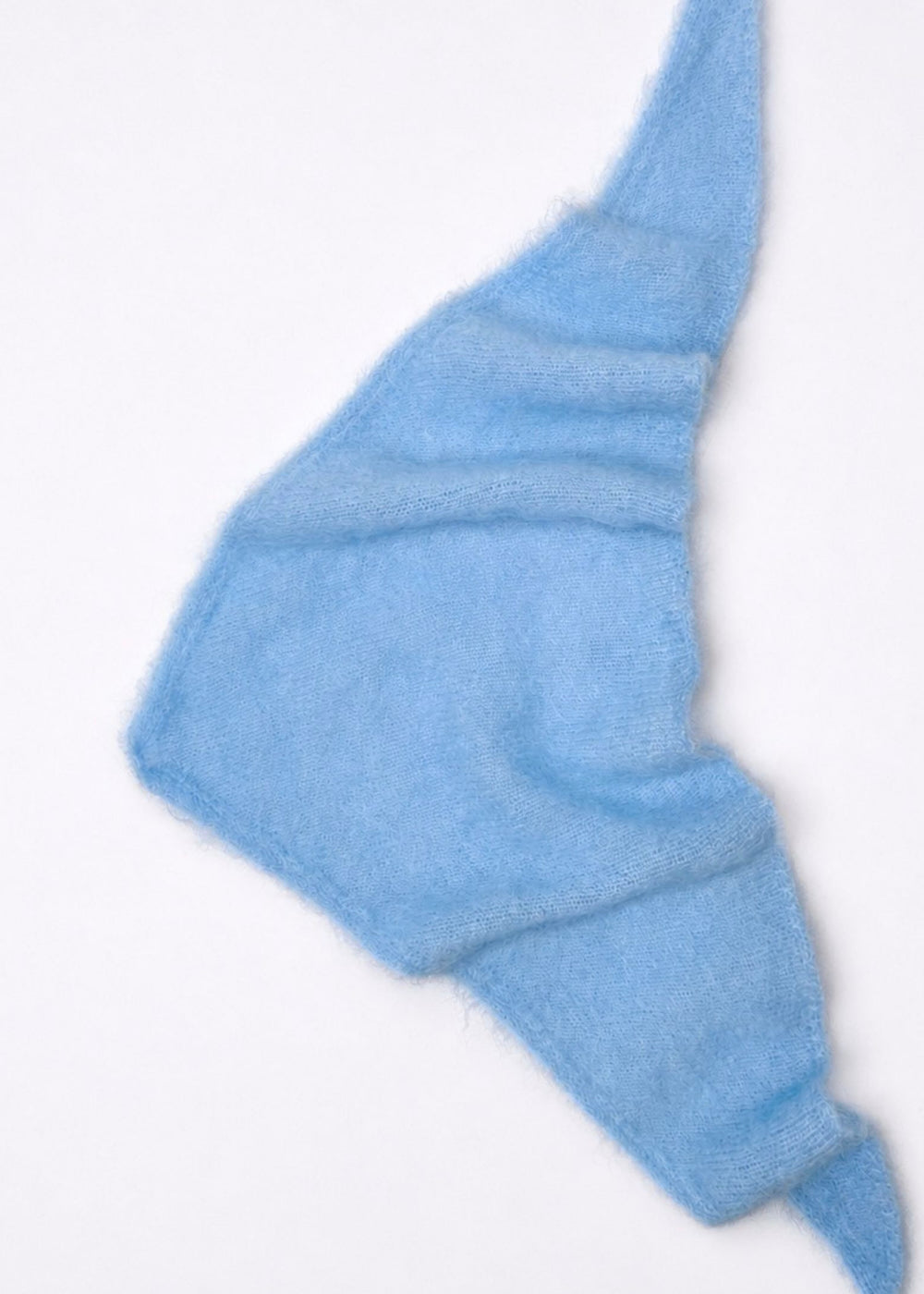 Écharpe triangle Jenna en mohair bleu ciel Surprise - photo 2