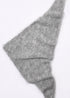 Écharpe triangle Jenna en mohair gris Surprise