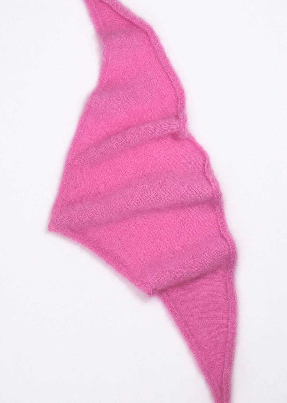 Écharpe triangle Jenna en mohair rose Surprise - photo 2