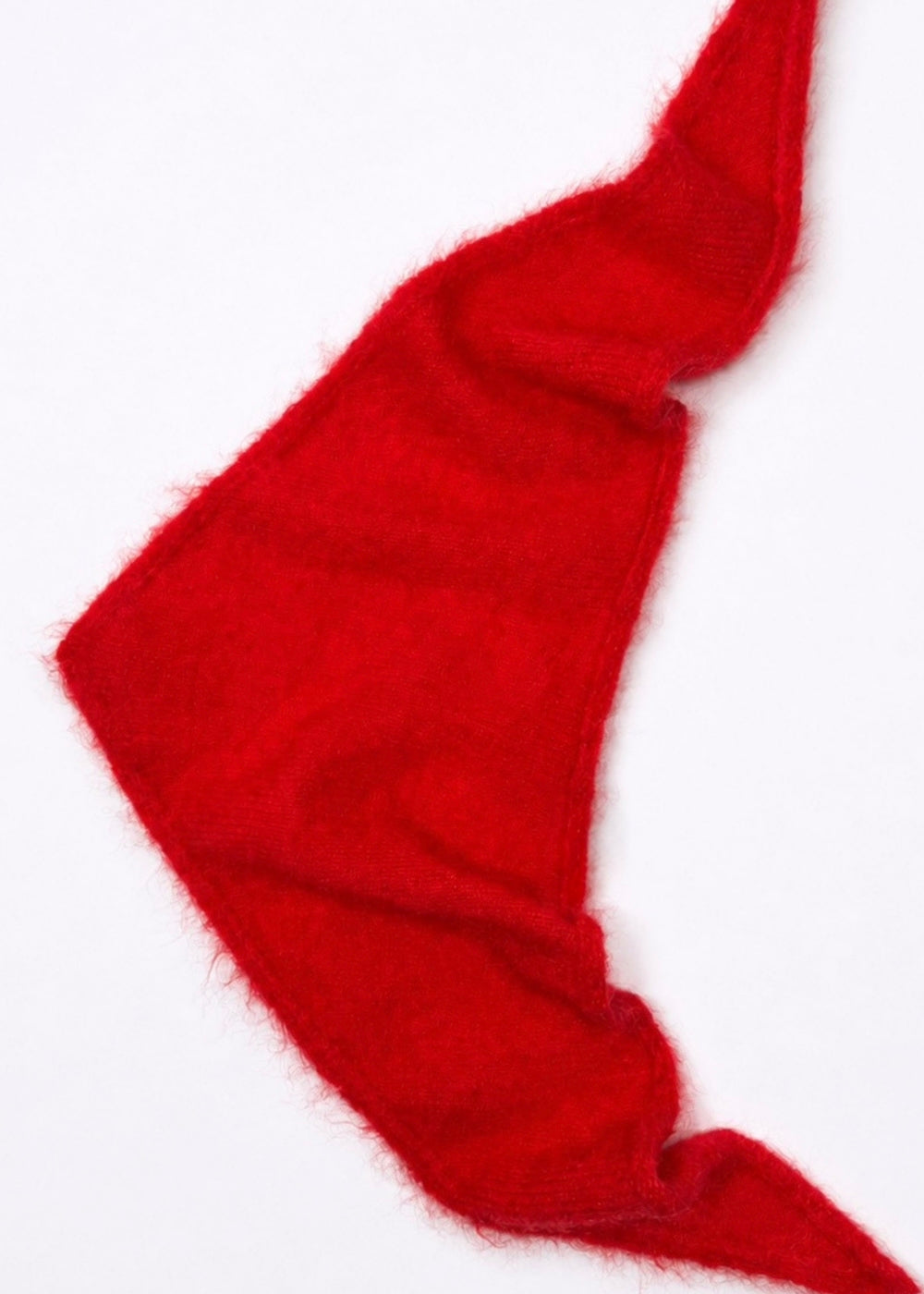 Écharpe triangle Jenna en mohair rouge Surprise - photo 4