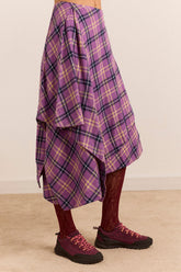 Jupe Katana à carreaux violets - Damson Madder, photo 6