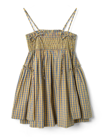 Robe Mini Lilo à Carreaux - Damson Madder
