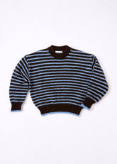 Pull Lala en mohair rayures chocolat et bleu ciel Surprise - photo 2