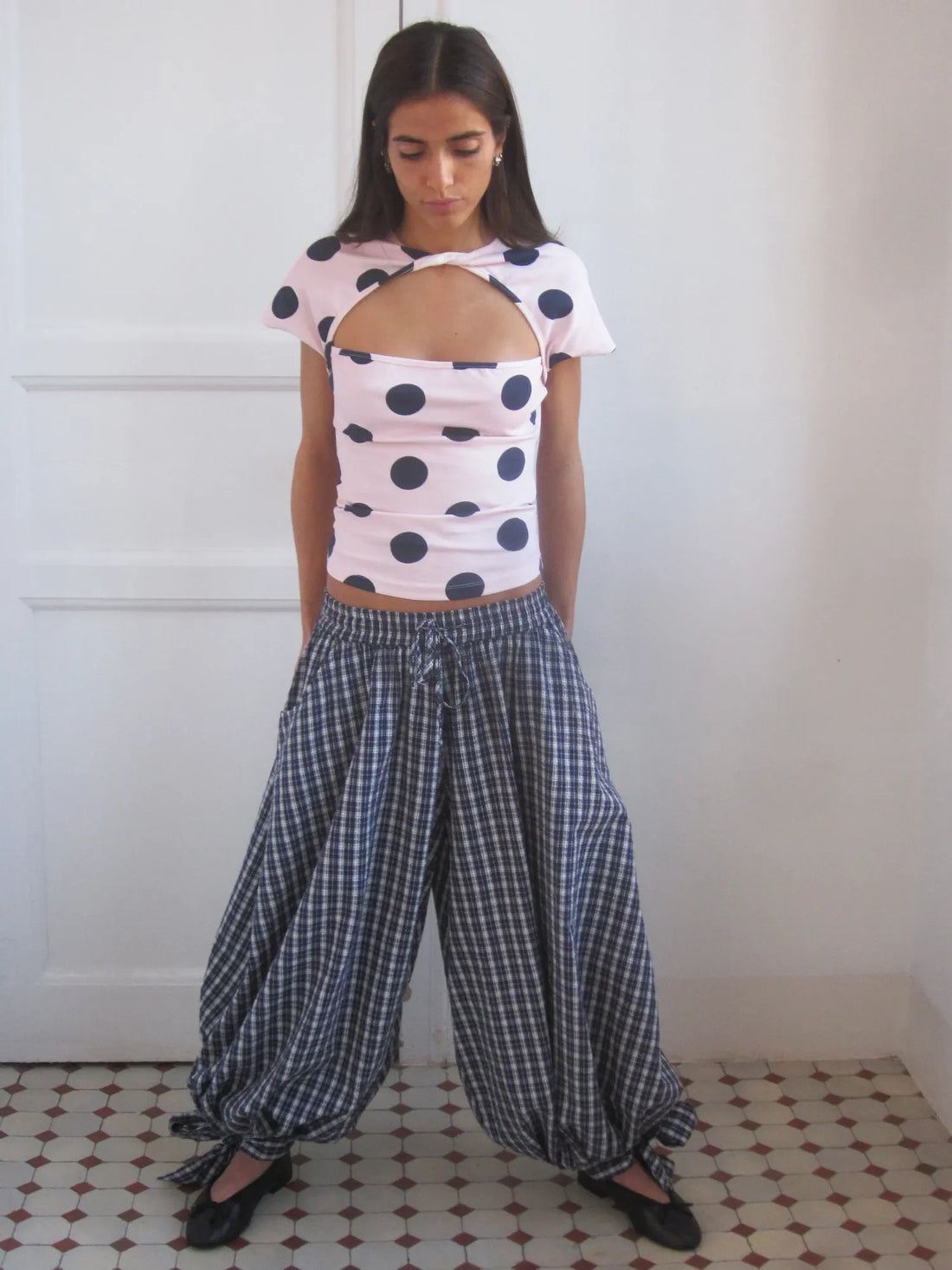 Top Lotus Polka Dots - Susmie&