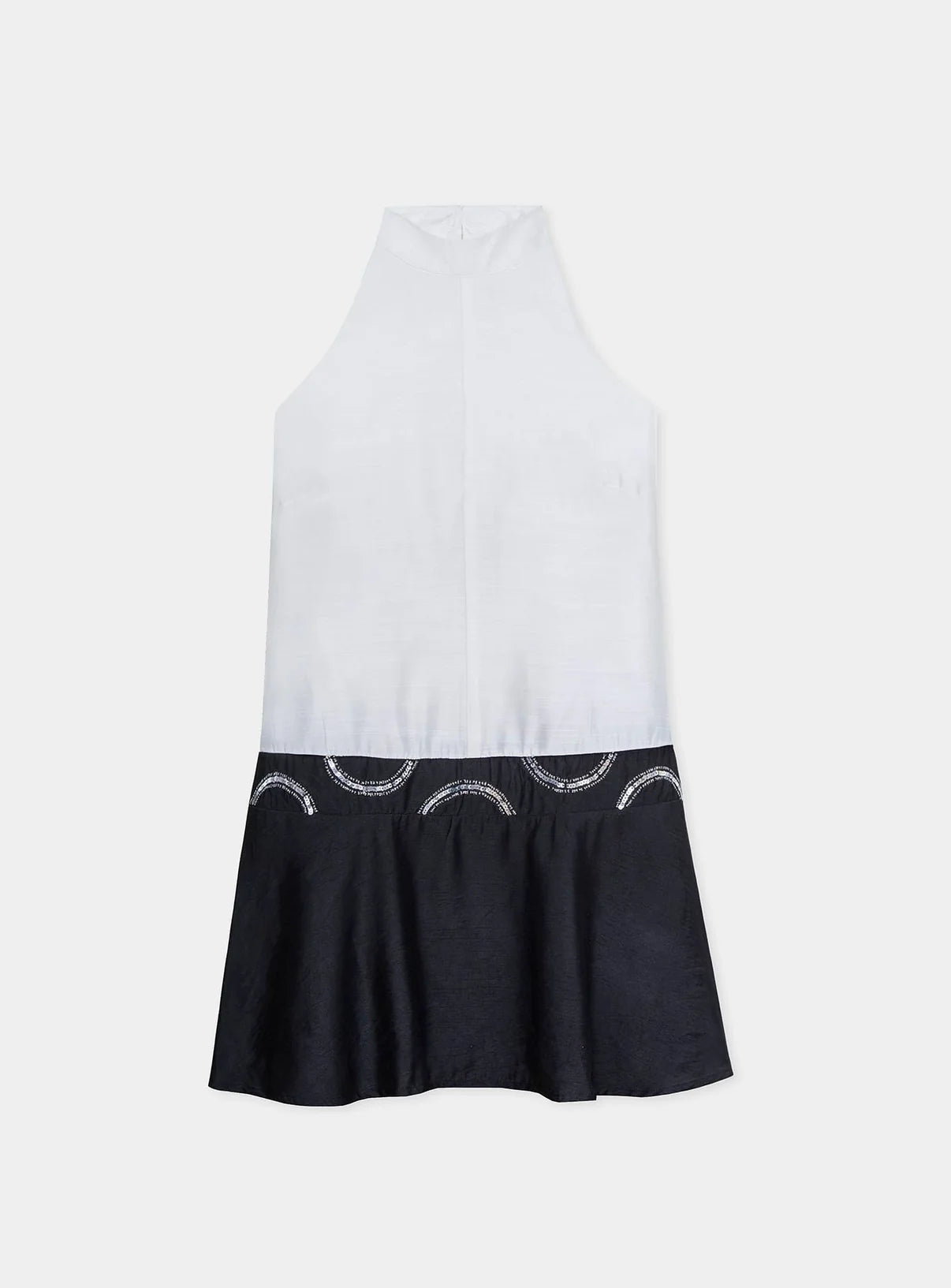 Robe Courte Noire et Blanche Malen - Laagam