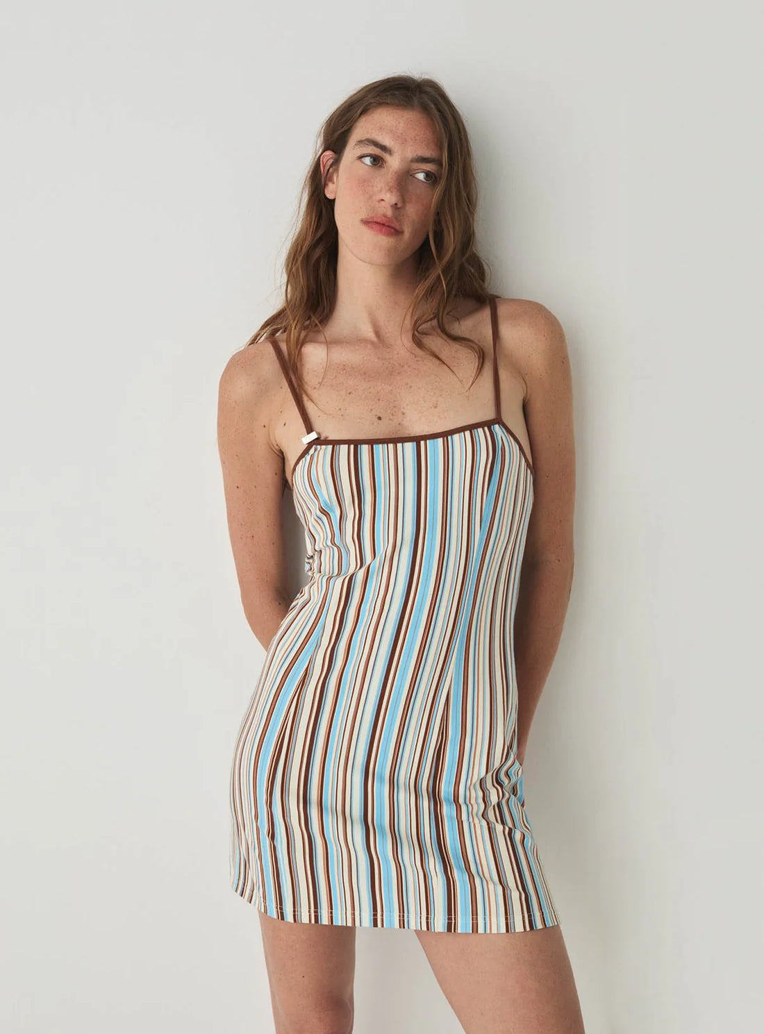Robe Courte Rayée Mirel - Laagam