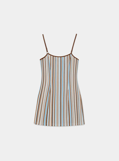 Robe Courte Rayée Mirel - Laagam