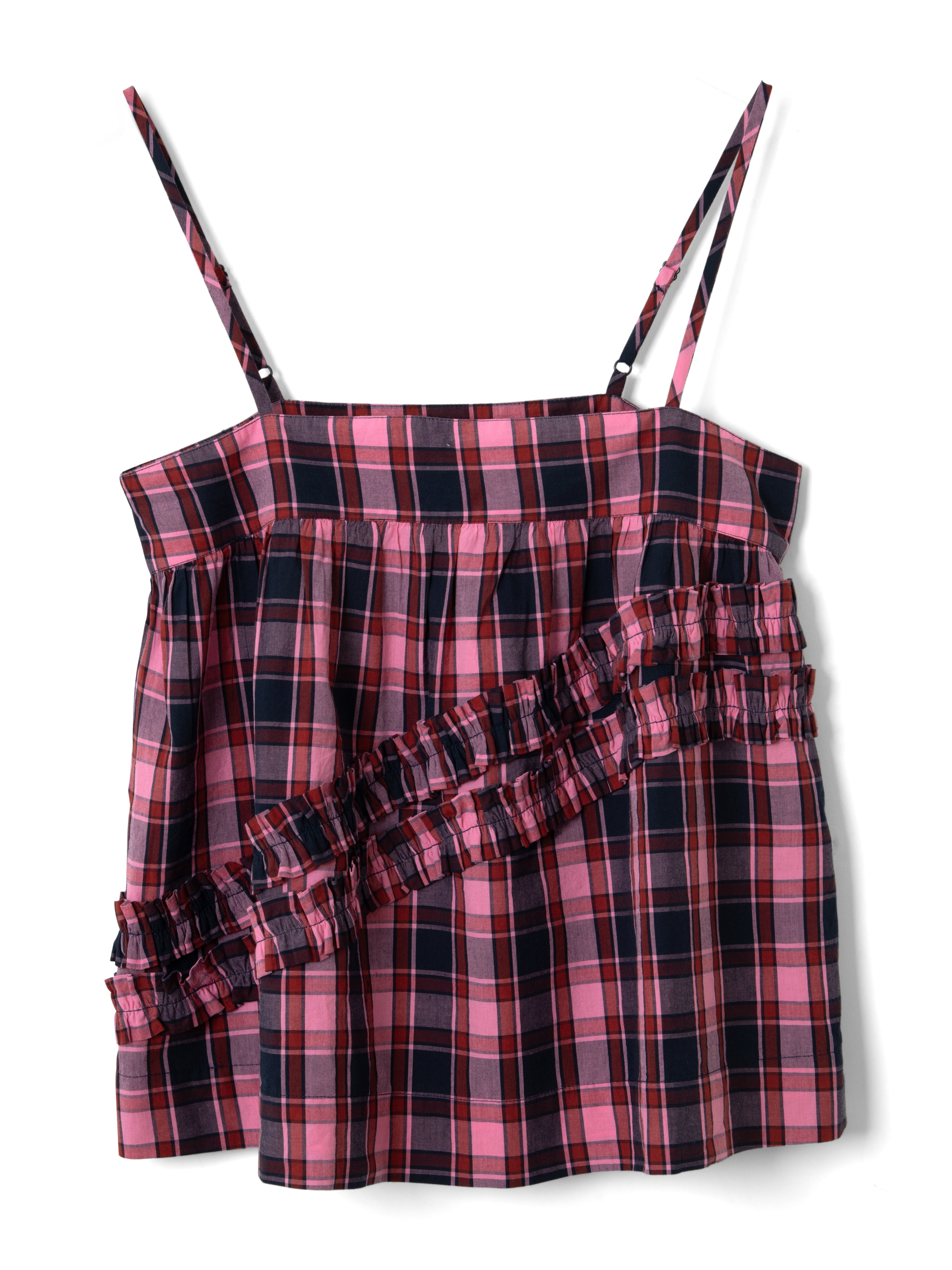 Top Nyra Carreaux - Damson Madder