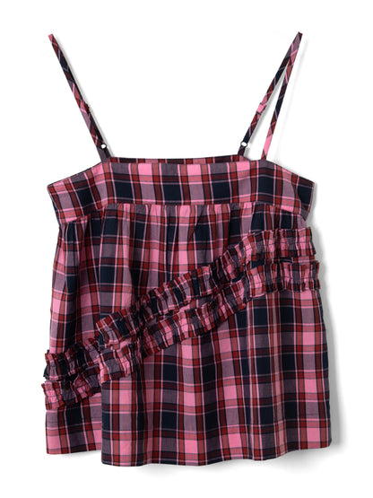 Top Nyra Carreaux - Damson Madder