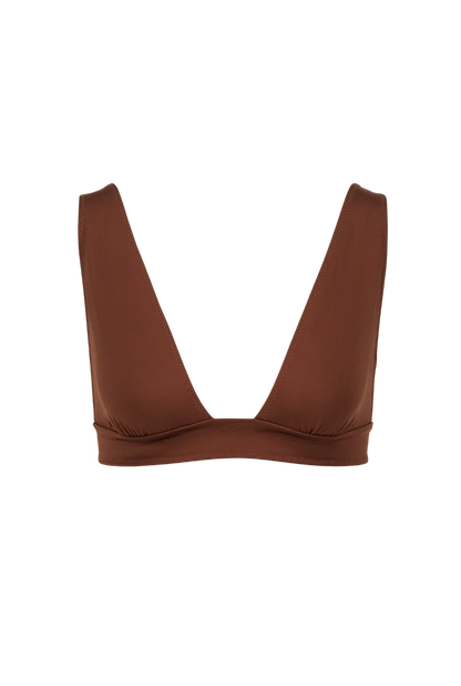 Top Foulard Josie Marron - Nénés