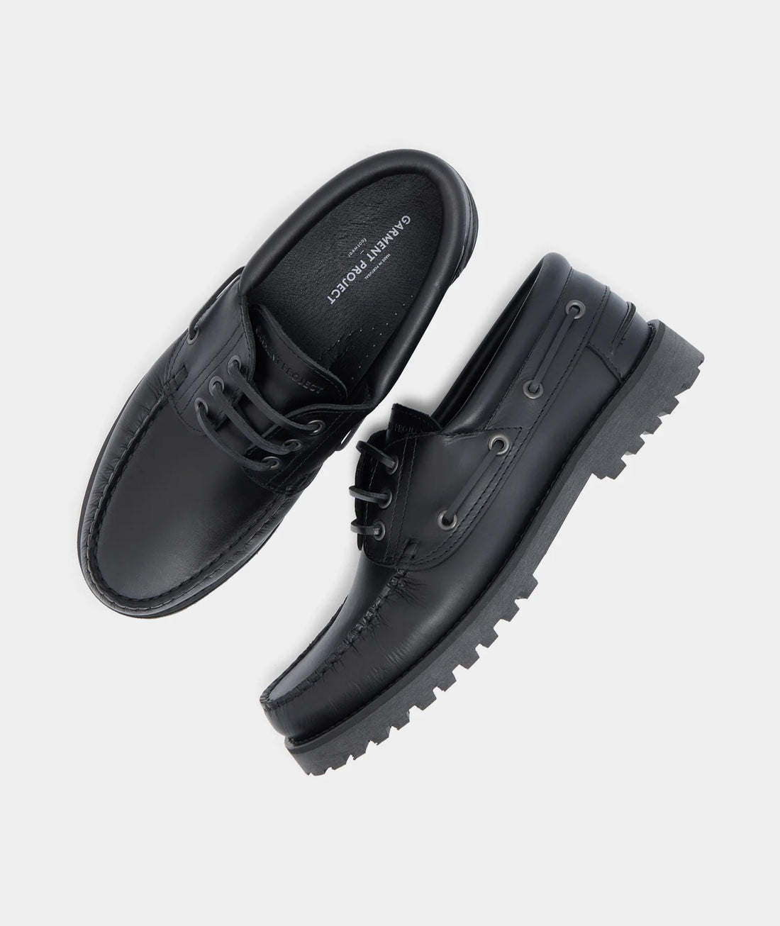 Boat Shoes Ollie Noir - Garment Project