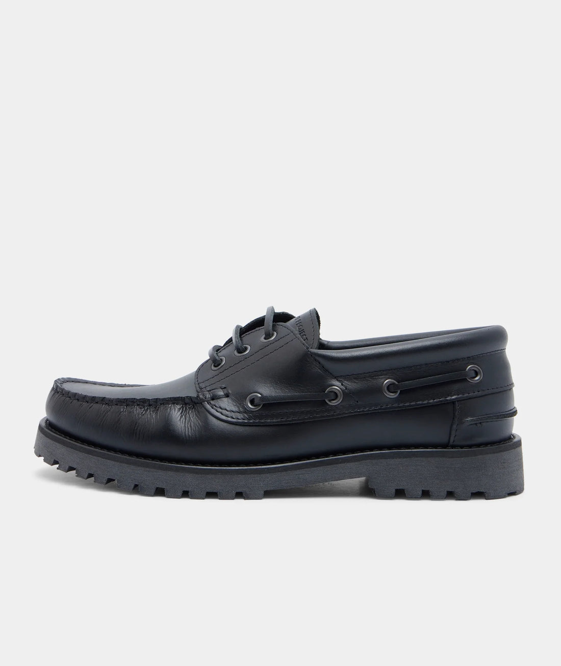 Boat Shoes Ollie Noir - Garment Project